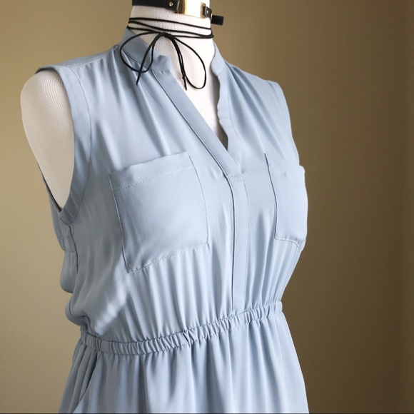 Cupcakes & Cashmere Utility Dress Baby Blue - Picture 4 of 8